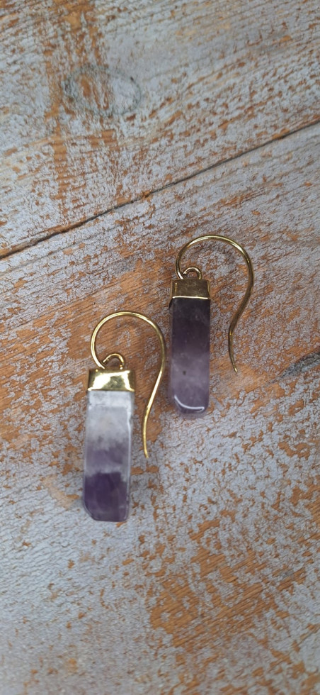 NORIN morado, pendientes