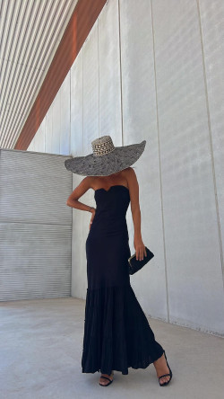 MARIA negro, vestido largo