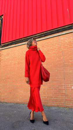 BAMBURA rojo,maxi jersey