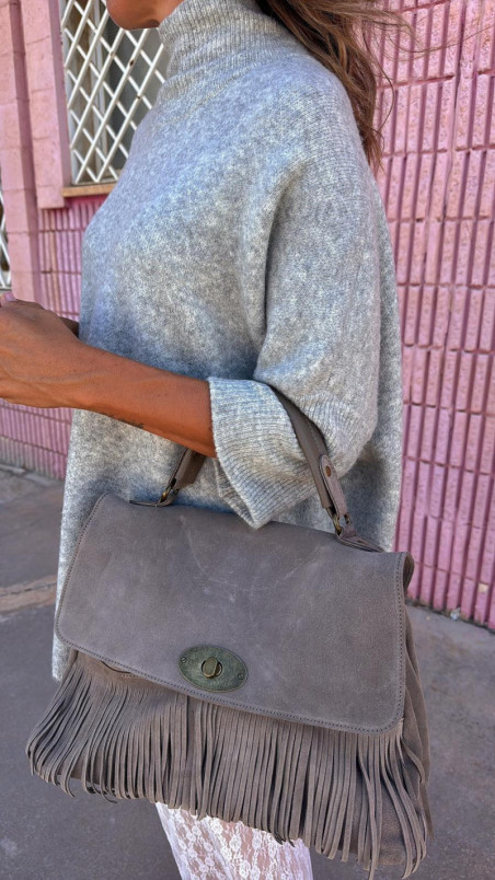 GRANISON gris, bolso piel