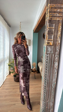 DELANO taupe, vestido