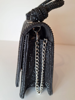 CLARE negro, bolso strass