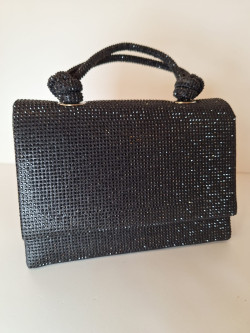 CLARE negro, bolso strass