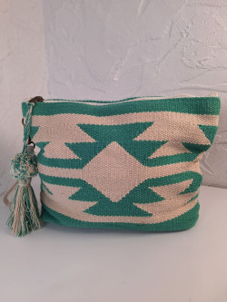 DARA beige/verde, bolsa de mano