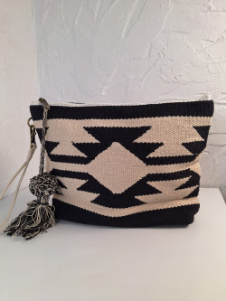 DARA beige/negro, bolsa de mano