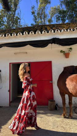 ADELAIDA estampado, vestido largo